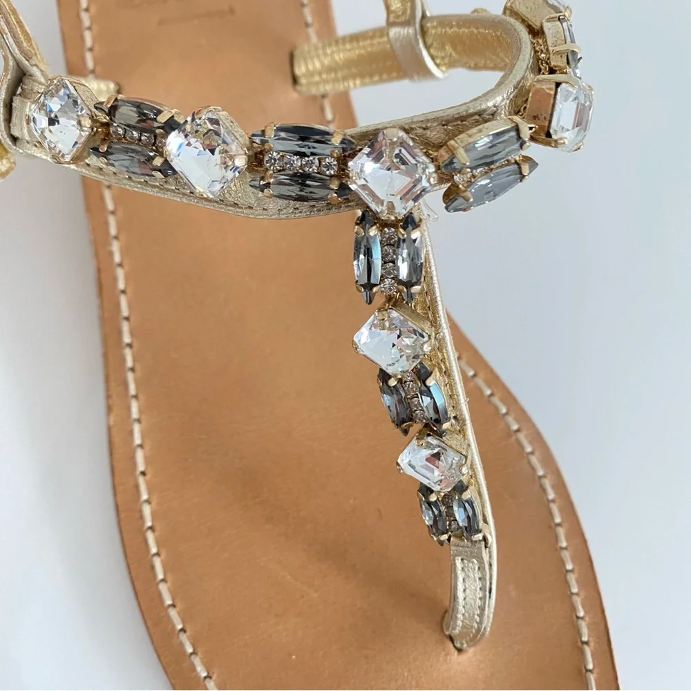 Corcione Swaroski Crystal Thong Sandal